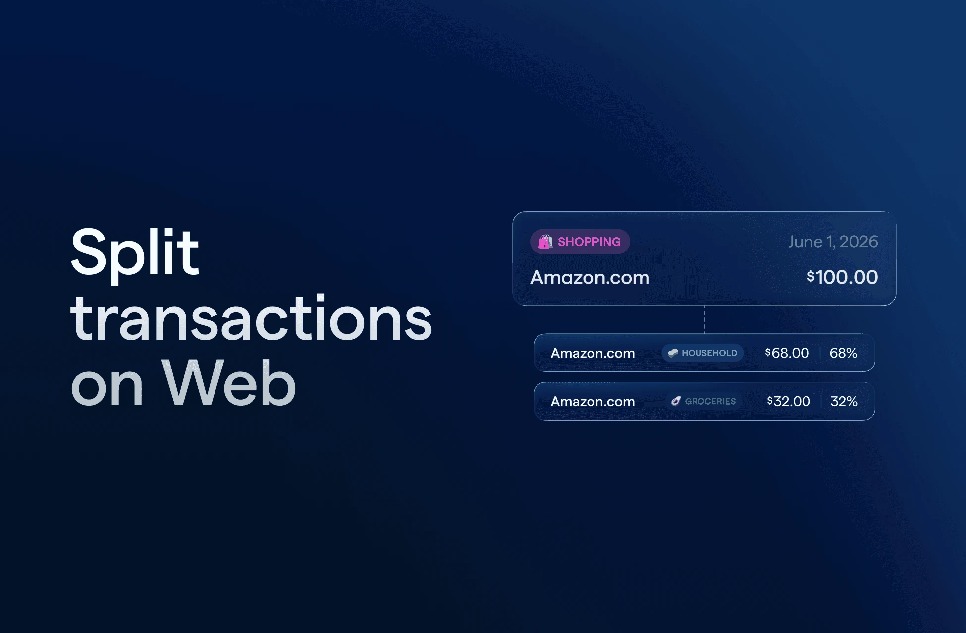 Web: Split Transactions